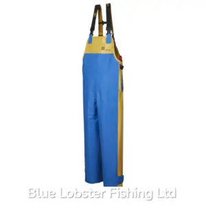 Guy Cotten NYLPECHE Bib & Brace X-Trapper, Blue & Yellow